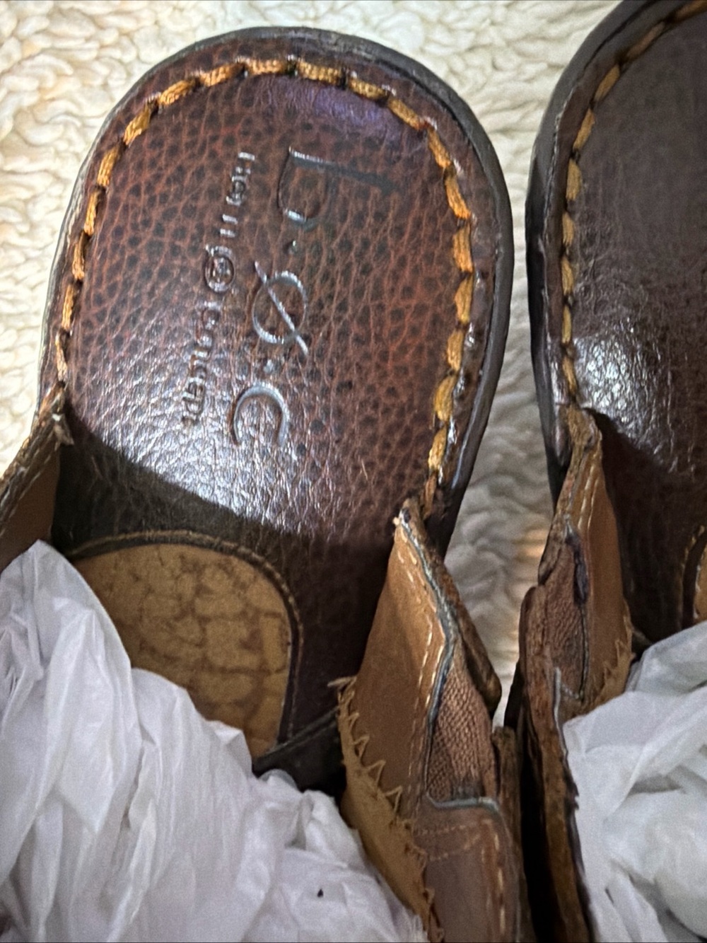 BOC comfort shoes Brown Leather Clog Shoes size 9 - Picture 4 of 13